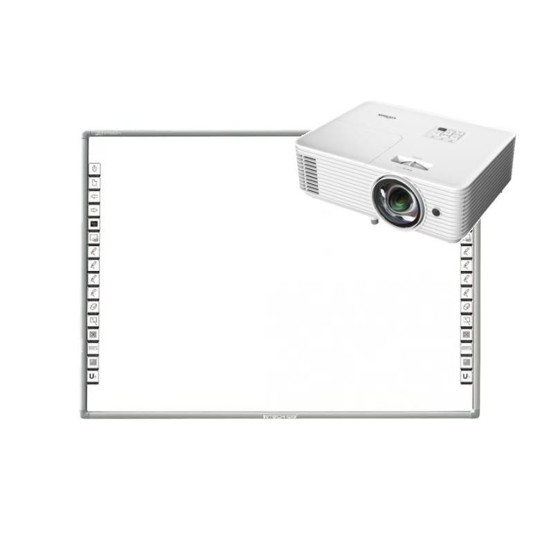 Інтерактивна дошка Intech 82" RE82A (з розумним лотком) та короткофокусний проєктор Vivitek DX335ST